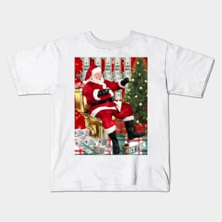 Christmas Santa Claus Money meme Kids T-Shirt